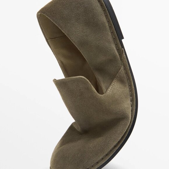 Massimo Dutti brand Soft Loafer in Khaki - Picture 4 of 6